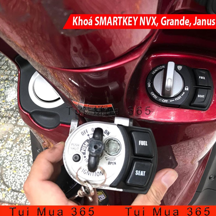 Full Bộ khóa chống trộm cướp Yamaha Smartkey NVX, Grande, Janus