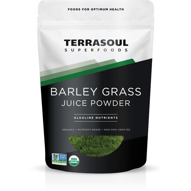 Bột nước ép cỏ lúa mạch hữu cơ (Organic Barley Juice Powder) - Terrasoul - 141g - HCMShop