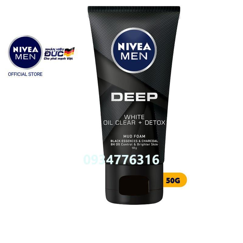 ✅ Sữa rửa mặt Nivea Men than hoạt tính 50-100g