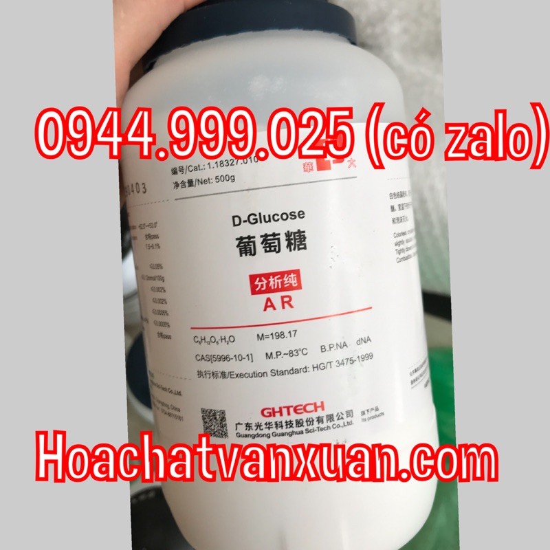 Chất Glucose 500g D-glucose C6H12O6 .H2O glucose tinh khiết