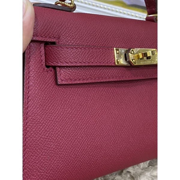 Túi xách màu mận size 19