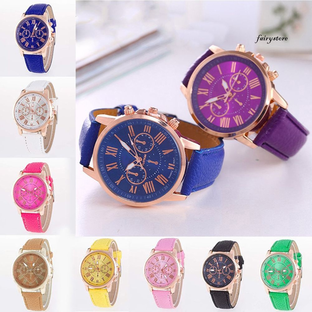 Đồng Hồ Nữ Dây Giả Da Thời Trang