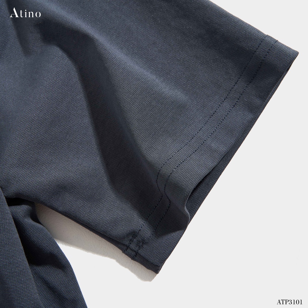 Áo Thun Nam cổ tròn ATINO vải Cotton cao cấp co giãn thoáng mát trẻ trung form regular ATP3101 Ghi | BigBuy360 - bigbuy360.vn