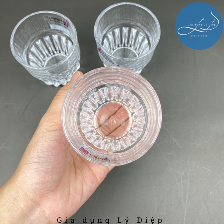 BỘ 6 LY THỦY TINH CAO CẤP ĐẾ SỌC HONGLI