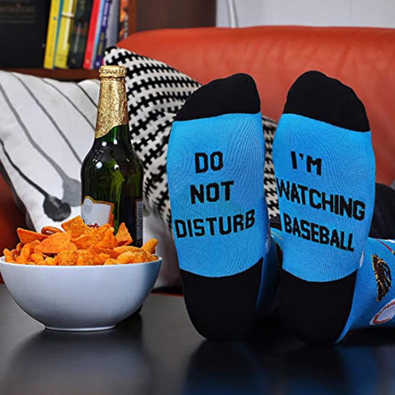 Xiangbao Vớ Unisex In Chữ Do Not Disturb I Am Watching Vui Nhộn