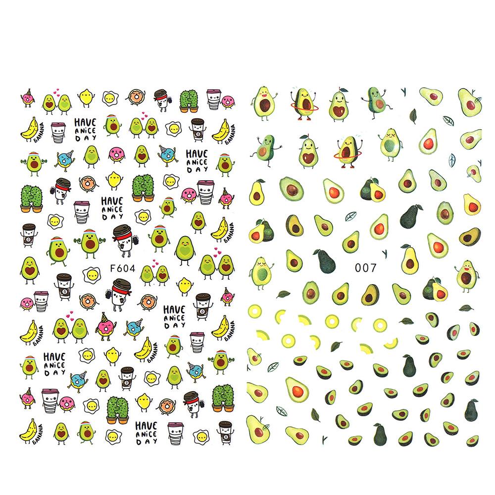 Miếng Dán Trang Trí Móng Tay Họa Tiết Trái Cây 3D DIY