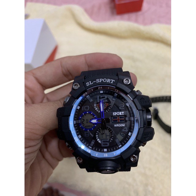 (Sỉ IB)Sezi Nam-Đồng hồ nam thể thao SL-Sport Cao cấp-Siêu chống nước-Có led + Kim và Đồng hồ điện tử Chạy Song song | BigBuy360 - bigbuy360.vn