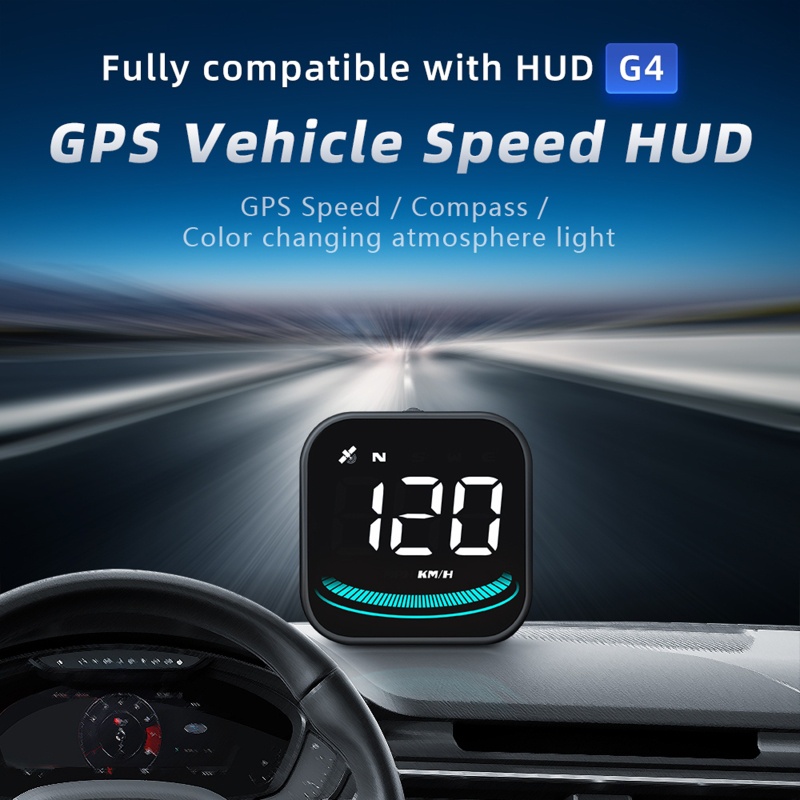 Thiết Bị Cảnh Báo Tốc Độ Màn Hình LED HUD GPS Thông Dụng Cho Xe Hơi Xe Tải