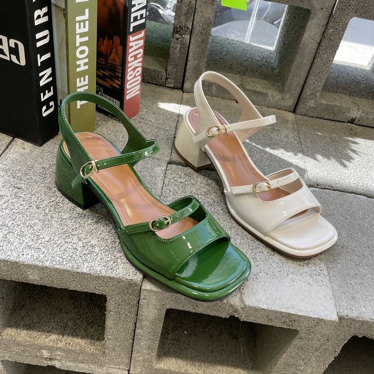 Giày Cao Gót Sandal Nữ Màu Trơn Thời Trang