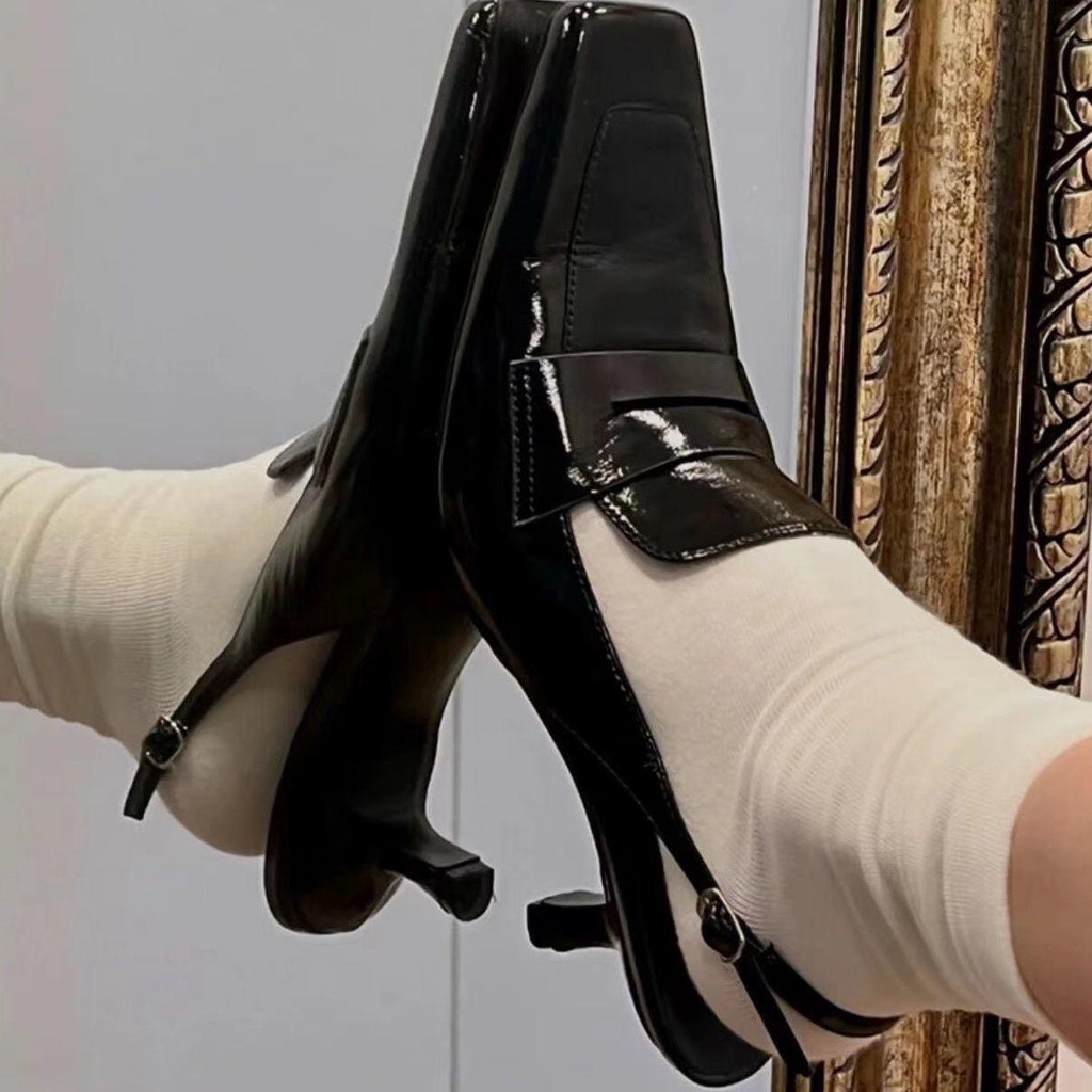 Giày Cao Gót Mũi Vuông Thiết Kế Mới Thời Trang Mùa Hè 2022 Dành Cho Nữ