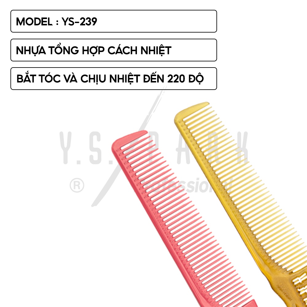 Lược cắt tóc nam chuyên nghiệp kết hợp tông đơ YS PARK professional nhập khẩu Nhật Bản chính hãng YS-239