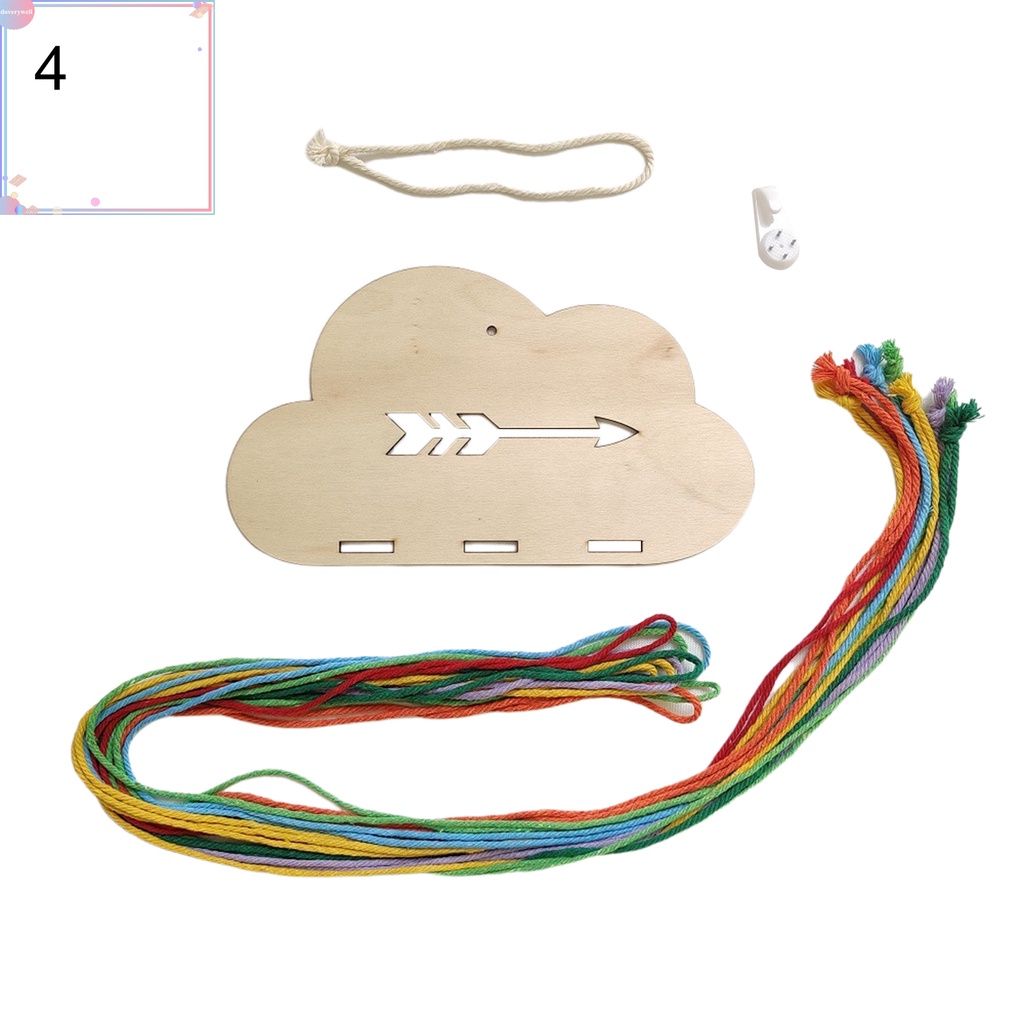 Giá treo kẹp tóc hình đám mây nhiều màu sắc dễ thương