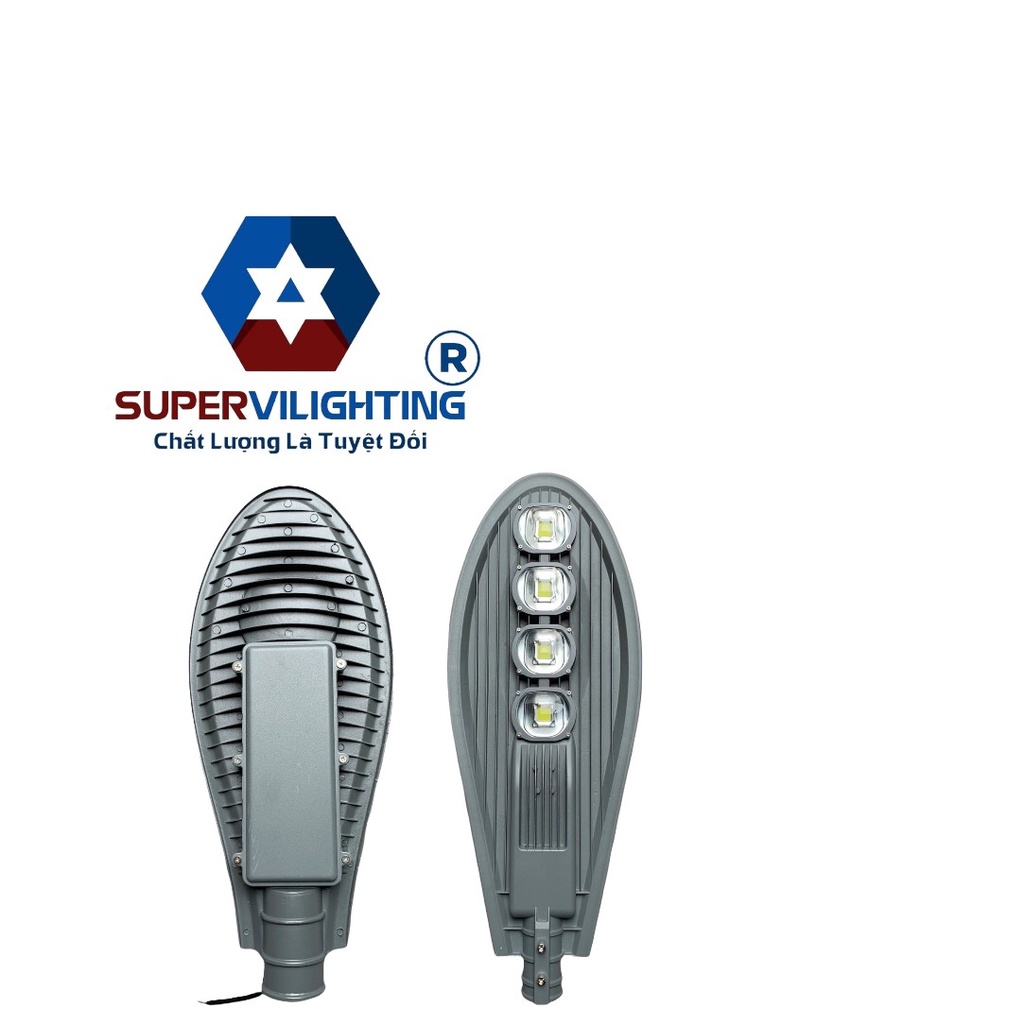 Đèn Đường lá, SuperVilighting, MS ĐL-50-200W, Ánh sáng 3000-6500k, Lấy sáng đường, ngõ, khu đô thị, Bảo hành 24 tháng