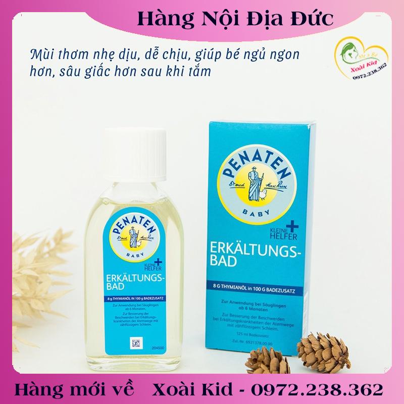 [auth] Tinh dầu tắm chống cảm Penaten 125ml - Đức [Hàng nội địa Đức, Đủ Bill] [Hot]