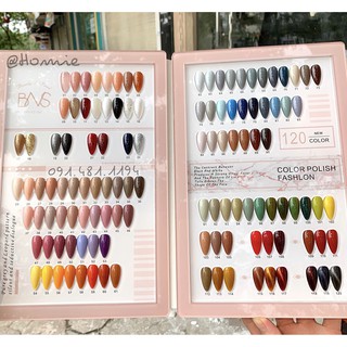 Sổ mẫu BNS marble 120 màu (kèm móng)