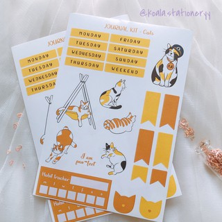 Bullet Journal Sticker - Mèo vàng