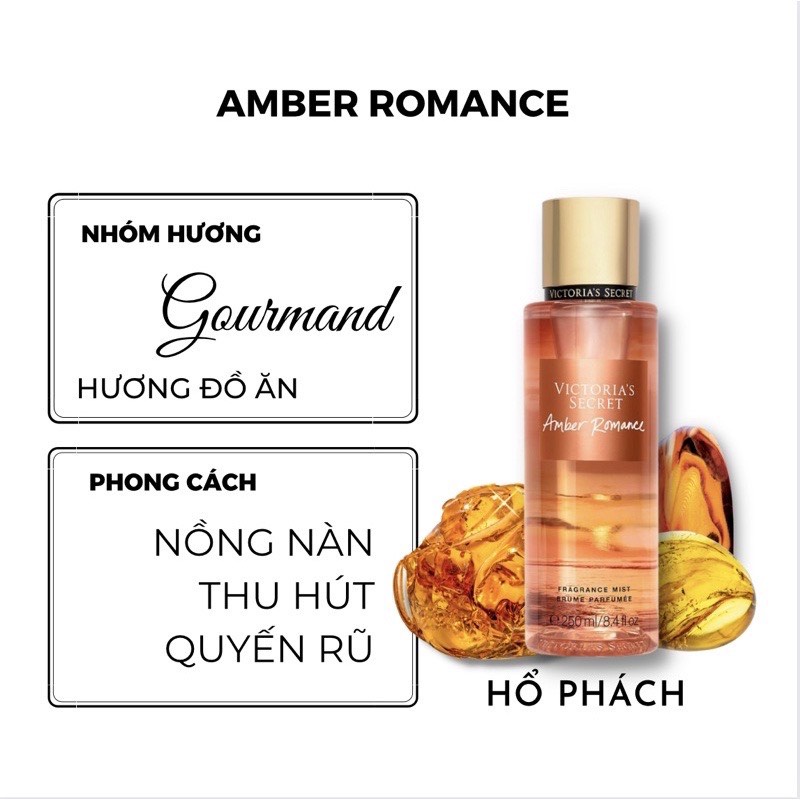 Xịt thơm toàn thân hương nước hoa Victoria’s Secret- Bodymist  hương nước hoa 236ml