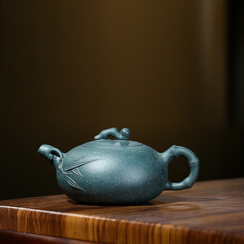 Ấm Tử Sa Nghi Hưng Trúc Hiệp Thiên Viên 160 ml (Lục Nê)