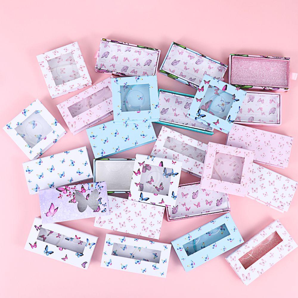 Hộp Lông Mi Giả Hình Vuông 3D Bằng Lông Chồn Giả SOFTNESS
