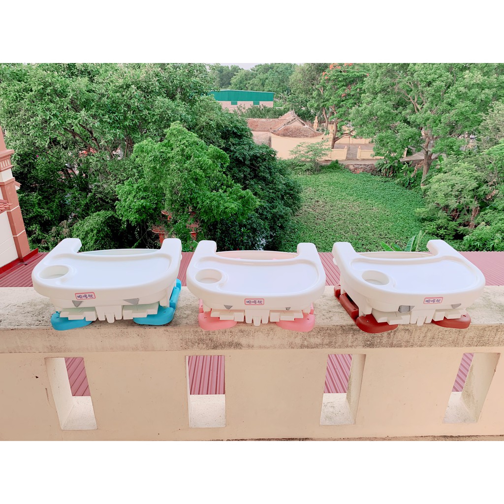 Ghế ăn dặm gấp gọn 3 Chế độ - Kèm chân sắt cho bé Cao Cấp
