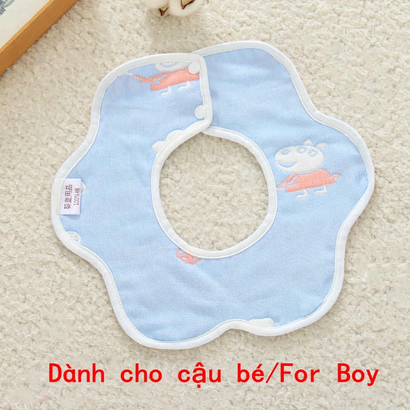 Yếm Ăn Sanlutoz Cho Bé In Họa Tiết Hoạt Hình Đáng Yêu (Không Họa Tiết Cụ Thể, Gửi Mẫu Ngẫu Nhiên)