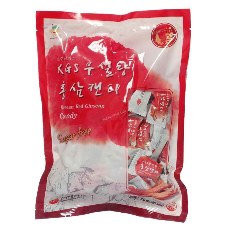 Combo 3 Gói Kẹo Hồng Sâm Không Đường Hàn Quốc Kgs 300gr Cao Cấp