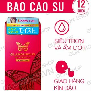 Bao cao su Jex Buttyrfly Moist Siêu Trơn - Hộp 6pcs