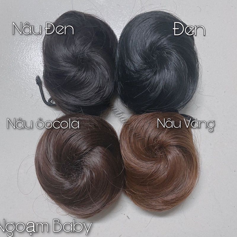 Ngoạm búi mini tóc giả