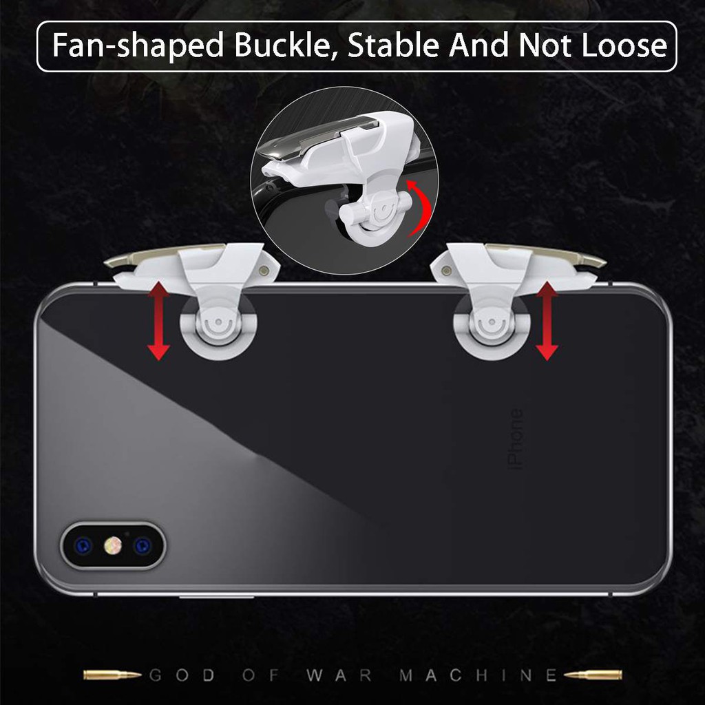 Set 2 nút bấm trái phải gắn điện thoại hỗ trợ chơi game bắn súng | BigBuy360 - bigbuy360.vn