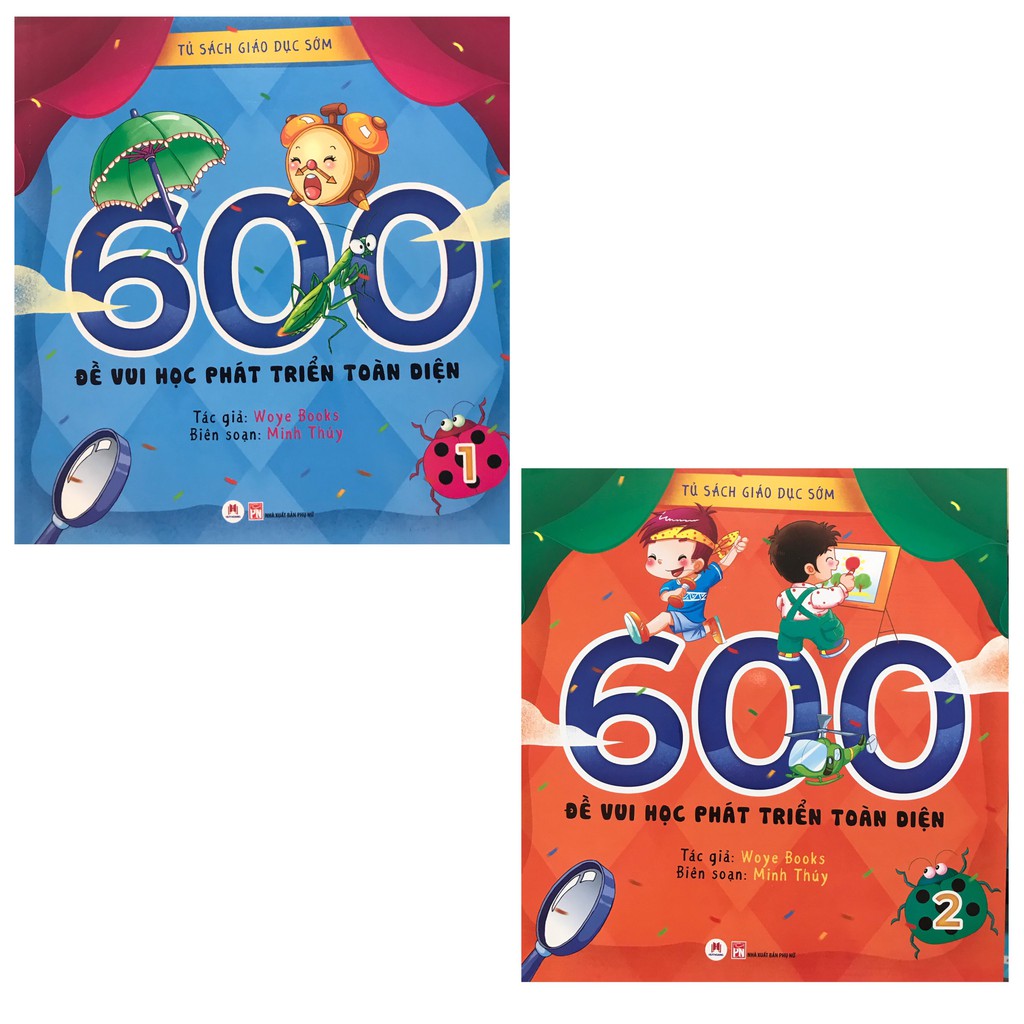 Sách - Combo 600 đề vui phát triển toàn diện ( 2 tập )