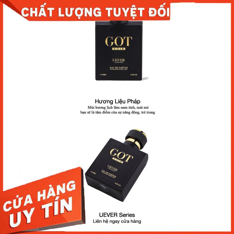 HÀNG CAO CẤP Nước hoa Nam Hương liệu pháp UEVER seri nước hoa GOT mùi hương biển kinh điển hương gỗ thơm 100ml duy trì