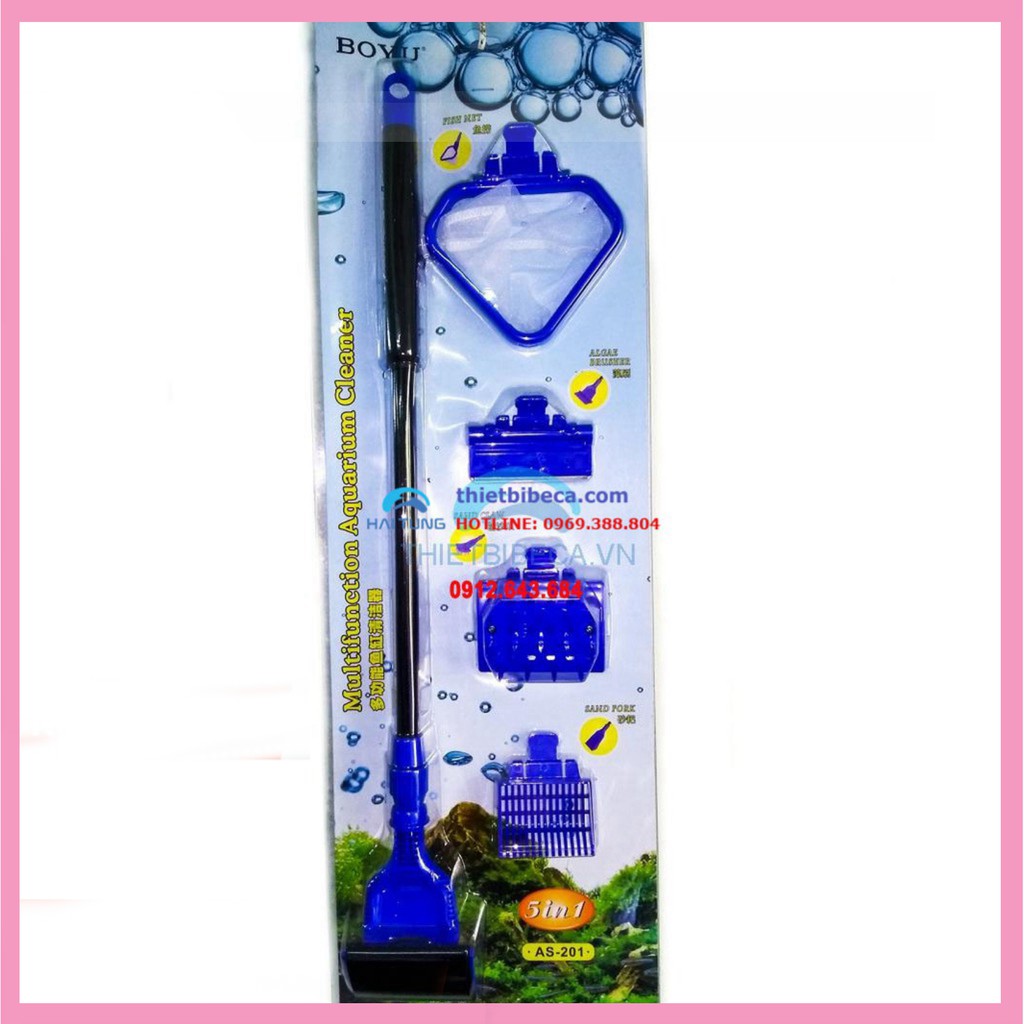 Dụng cụ vệ sinh bể cá Boyu 5 trong 1