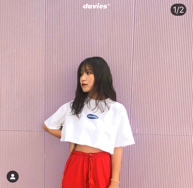 Áo Croptop Thun Davis - CÓ VIDEO ẢNH THẬT