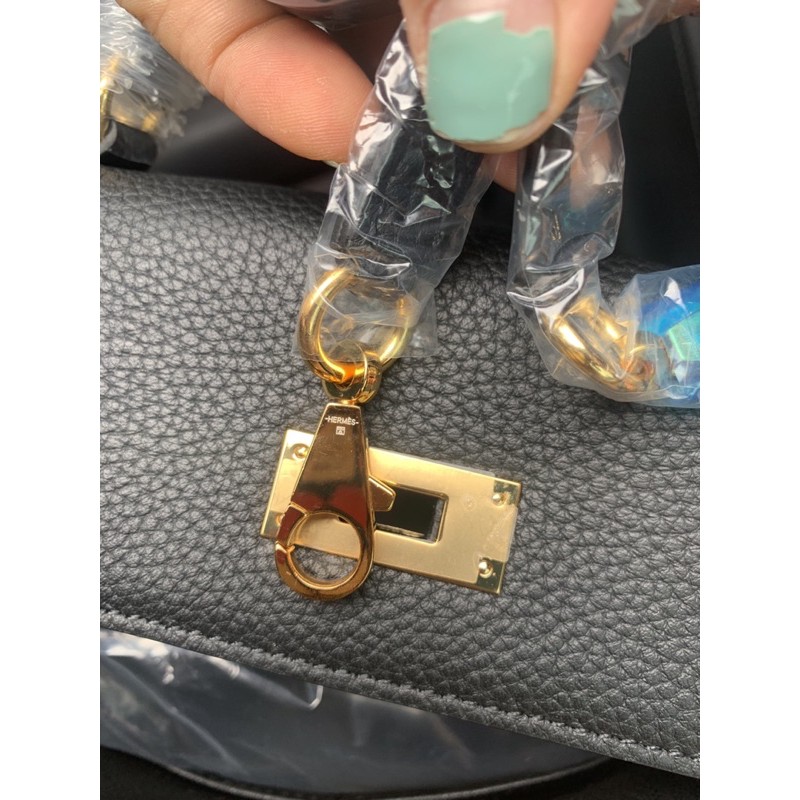 Túi Hm da bò thật dáng kelly