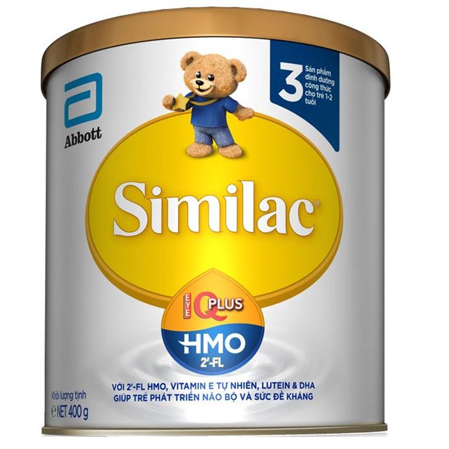 Sữa Similac IQ HMO Số 3 Lon 400g, Trẻ 1-2 Tuổi