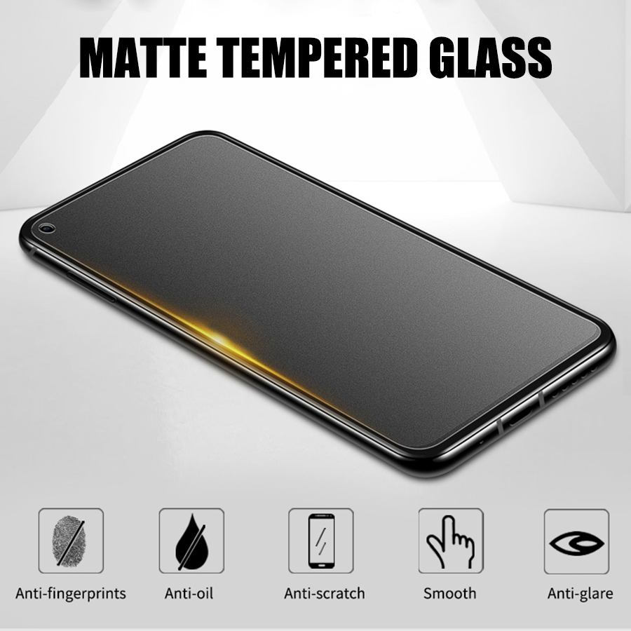 Kính Cường Lực Nhám Bảo Vệ Toàn Màn Hình Cho Xiaomi Mi Poco F5 F4 F3 M5 M4 M3 X3 X4 X5 Pro 12T 11T 9T 10T 11 12 Lite Redmi Note 7 8 9 10 11 12 12S 11S 10S 9S 9A 9C 10C