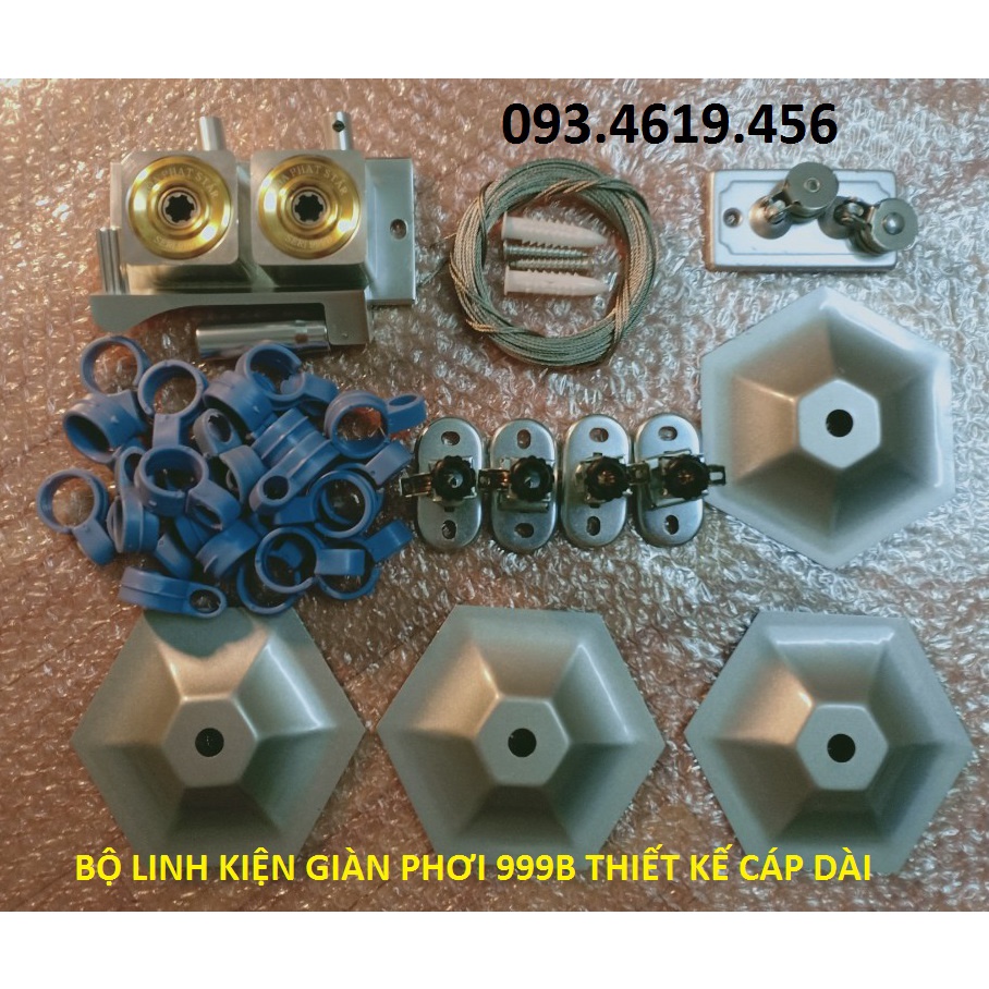 Linh kiện giàn phơi HP 999B Plus lắp cho trần 3,5m - 5m