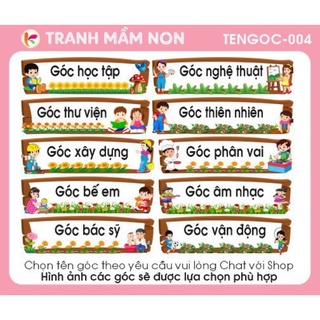 Decal mầm non-Tên các góc (1chiếc-viết tên góc vào ghi chú)