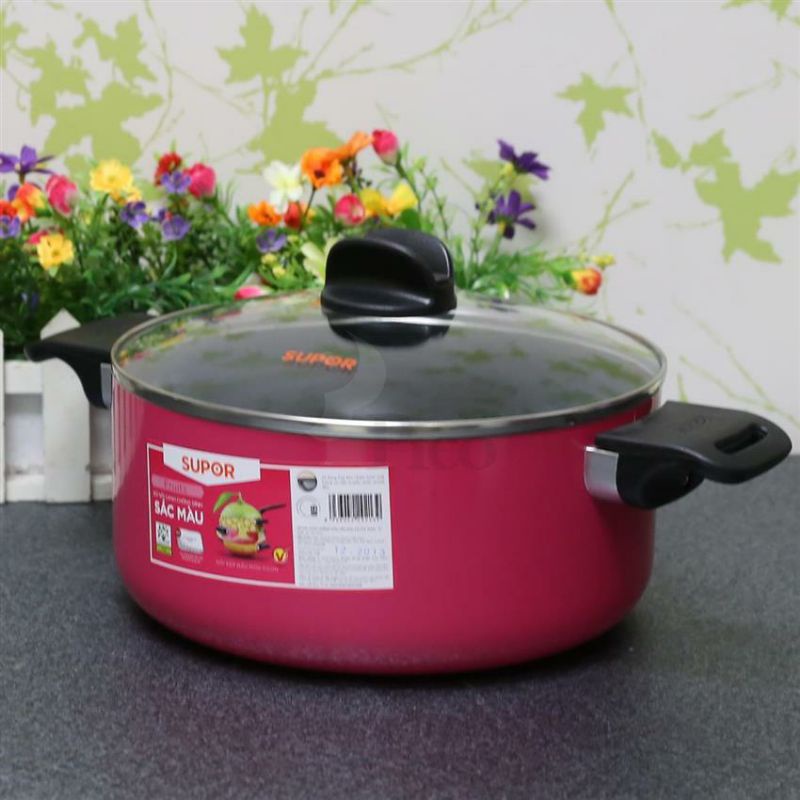 Nồi canh chống dính sắc màu Fruits Supor S08A24