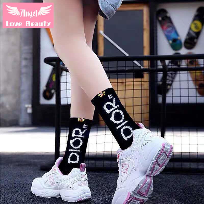 [Hàng Có Sẵn Bán Chạy] ~ Vớ Cotton Ống Dài Màu Đen Phong Cách Hàn Quốc Mùa Xuân JK Hợp Thời Trang Cho Nữ So