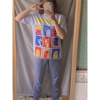 SET ÁO 3D HÌNH+QUẦN JOGGER CÓ 3 MÀU ☺️ảnh thật]☺️ĐỒ BỘ NỮ trẻ trung năng động, Cute, dễ thương.