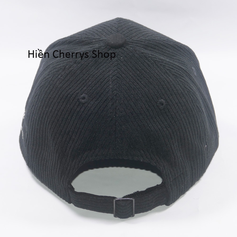 Nón kết thêu hình chữ Ground chất liệu nhung tăm cao cấp form unisex nam nữ