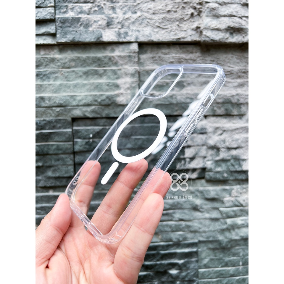 ZGA Scratch Magnetic Crystals ốp lưng trong hỗ trợ Magsagfe
