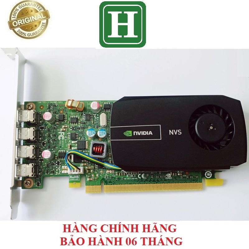 Card màn hình NVIDIA QUADRO NVS 510 2GB GDDR3 128 bit, hàng tháo máy chính hãng, bảo hành 6 tháng