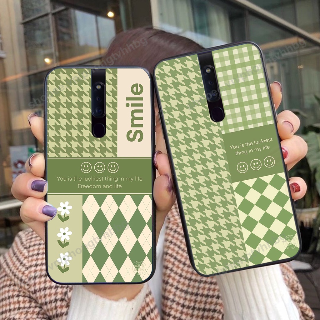 Ốp lưng Oppo F11 / F11 Pro trái tim gấu thể thao , smile mặt cười cực cute