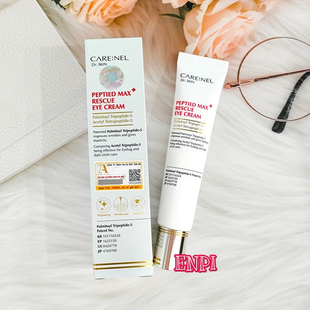 Kem dưỡng mắt giảm thâm bọng chống lão hóa Care:Nel Peptided Max Rescue Eye Cream