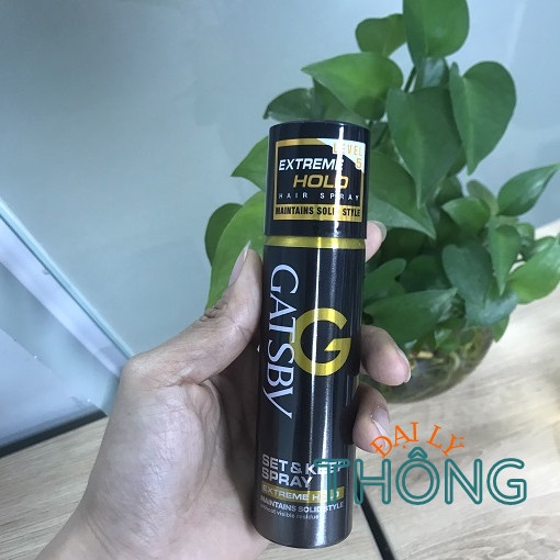 Gôm xịt tạo kiểu tóc GATSBY Extreme Hold 66ml - Keo sịt tóc siêu cứng Ultra Hard 250ml