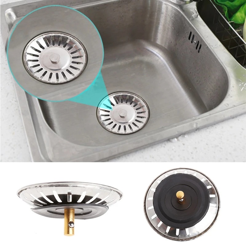 Lưới Lọc Rác Bằng Thép Không Gỉ 78mm Dành Cho Bồn Rửa Nhà Bếp / Phòng Tắm