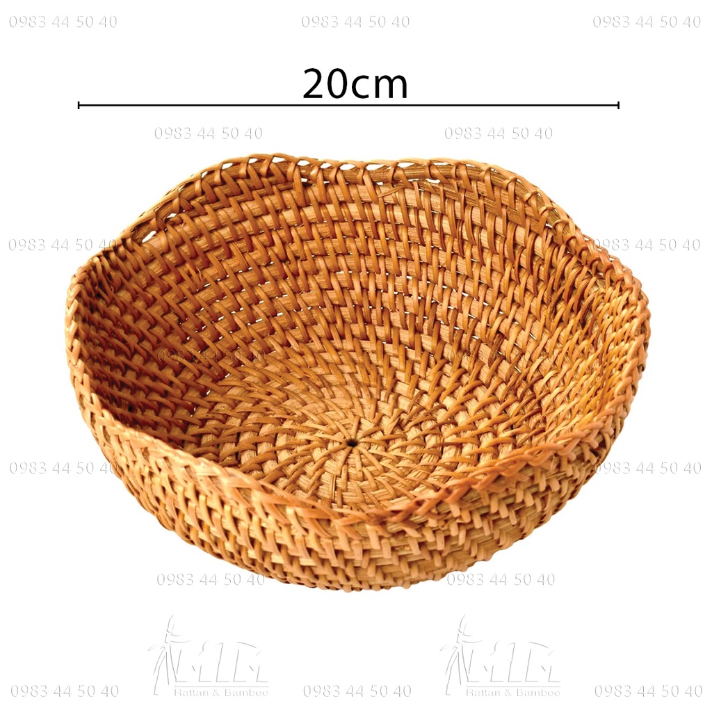 Bát mây l Đĩa mây (Tròn Sao) để trái cây, trang trí bàn ăn.