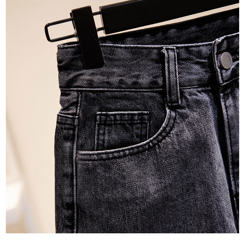 Ready Woman With Short Collar Fashion Casual High Waist Denim Shorts With Wide Borders And Wide Legs